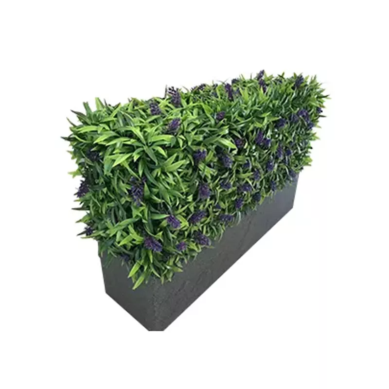 Artificial box shaped flower trough